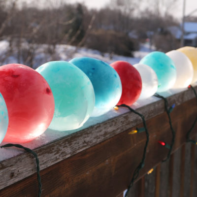 DIY Colored Ice Balls