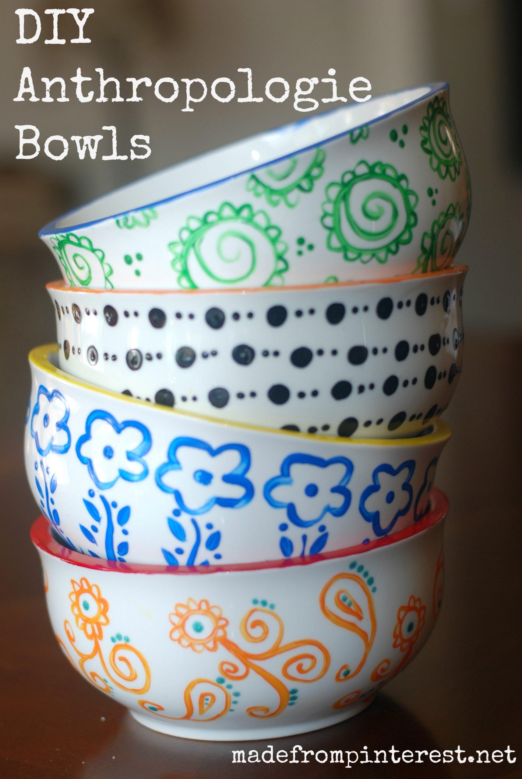 DIY Anthropologie Bowls TGIF This Grandma is Fun