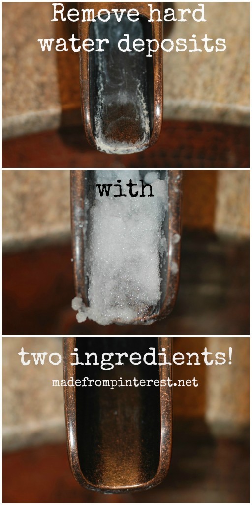 Remove Hard Water Deposits with Two Ingredients!