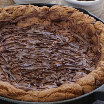 Chocolate Hazelnut Skillet Cookie