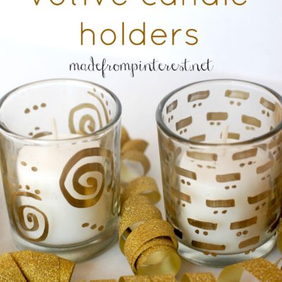 DIY Gilded Votive Candle Holder Tutorial