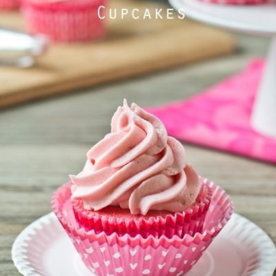 Strawberry Buttercream Cupcakes