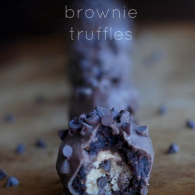 Chocolate Chip Cookie Dough Brownie Truffles