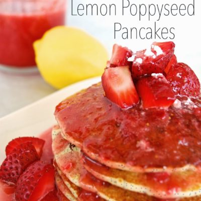Strawberry Lemon Poppyseed Pancakes