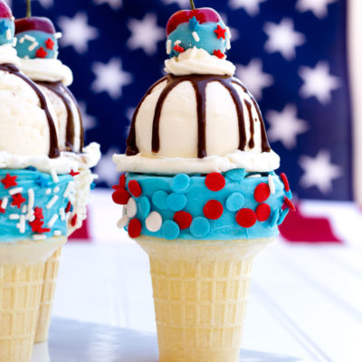 4th of July Ice Cream Cones