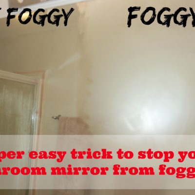 Stop your bathroom mirror from fogging!