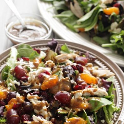 Mediterranean Chicken Salad and Creamy Balsamic