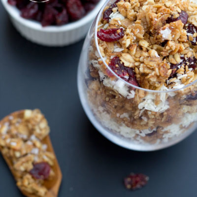 White Chocolate and Craisin Granola