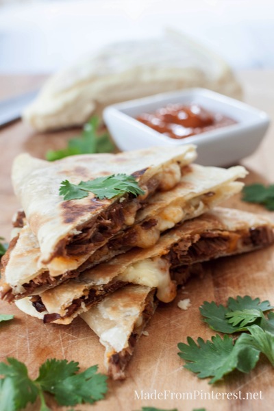 Brie and Brisket with Mango BBQ Sauce