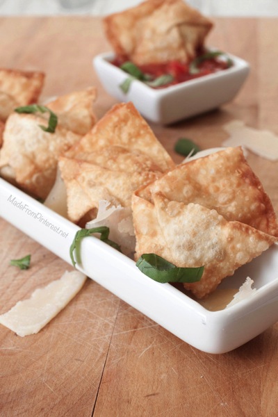 Caprese Wonton Appetizer