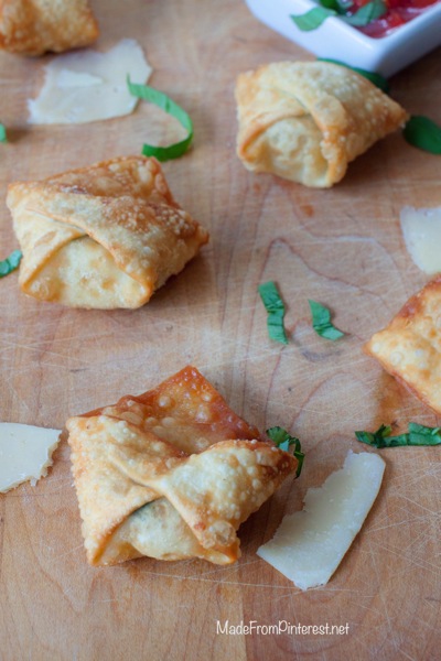 Caprese Wontons Appetizer