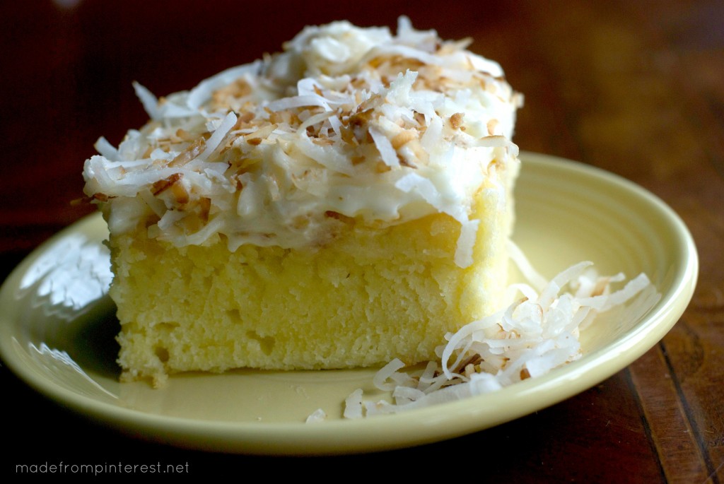 Coconut Cream Cheese Cake. Coconut heaven!