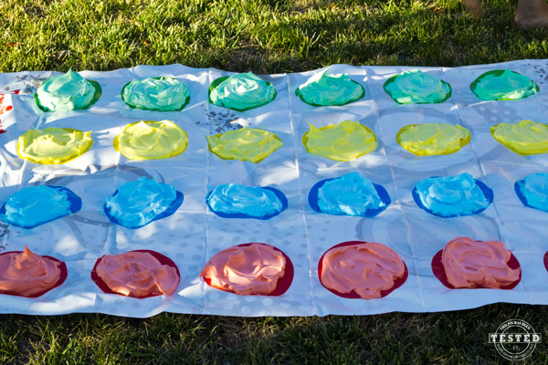 Best Summer Boredom Buster! Summer is in full swing and it won't be long before the kids claim they are bored, this is the summer boredom buster you should try! Take a classic game like Twister and bump it up a notch, this will have you and your kids laughing for the whole afternoon!