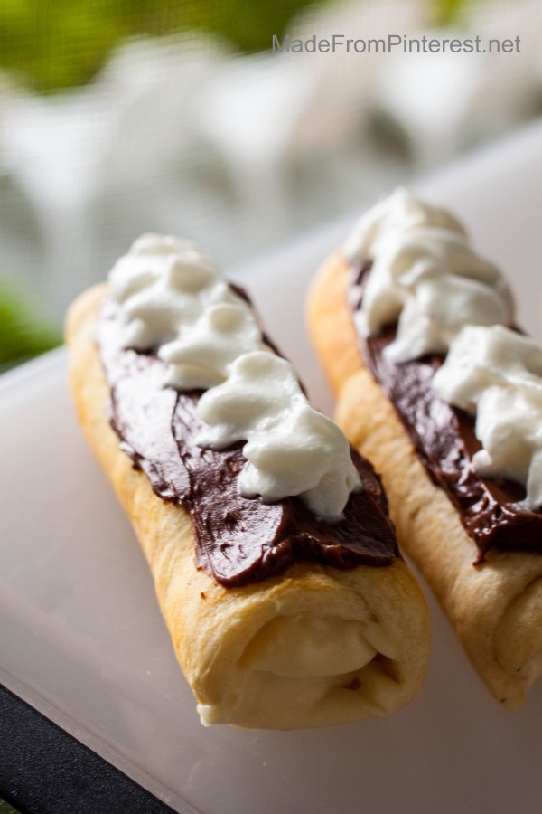Campfire Eclairs - This is camp food with flair! Simple as a s'more and so yummy!