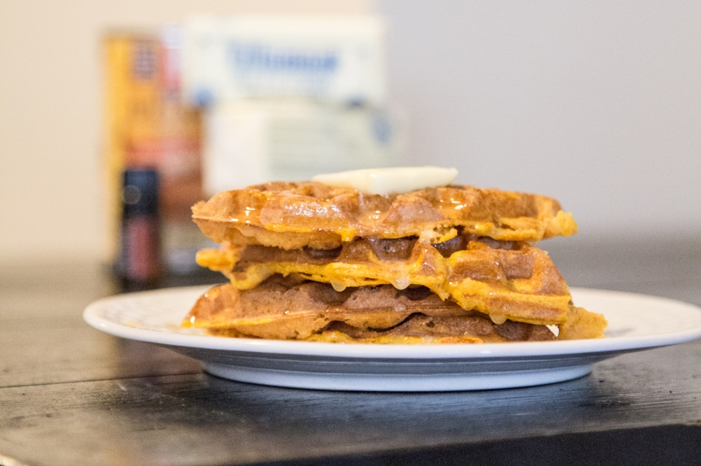 Pumpkin-Cinnamon-Waffles