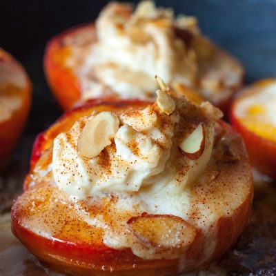 Baked Peaches and Cream