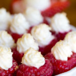 Deviled Berries - Strawberries, raspberries and blueberries filled with a lemon cream cheese and whip cream filling. The lemon flavor really gives this light fruit filling the perfect tangy flavor!