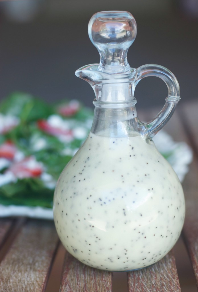 Four ingredients. Five minutes. Super quick and easy Lime Poppy Seed Dressing