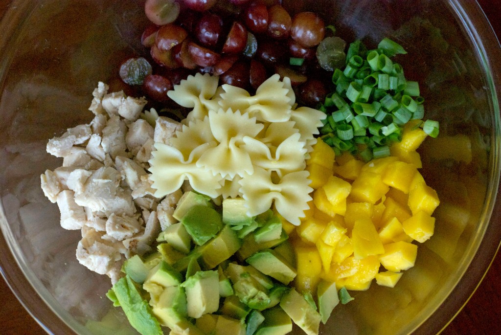 Mango Pasta Salad.  You will want to eat this every day!