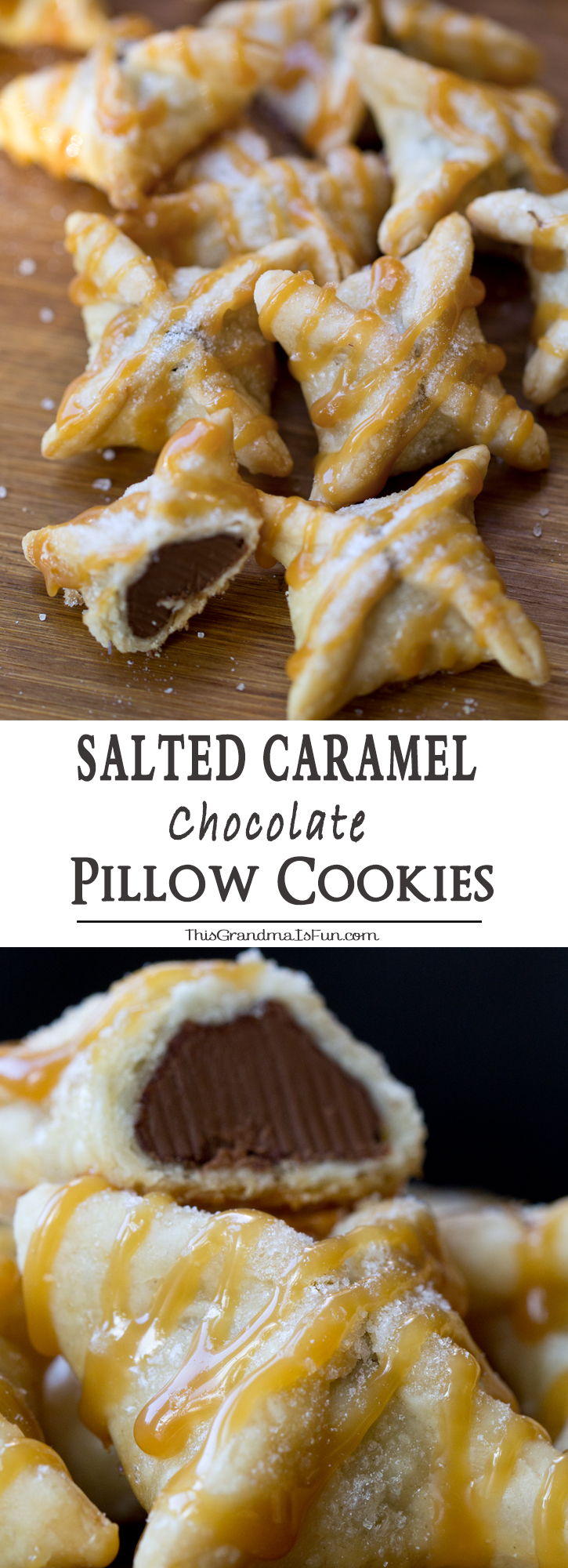 Salted Caramel Chocolate Pillows