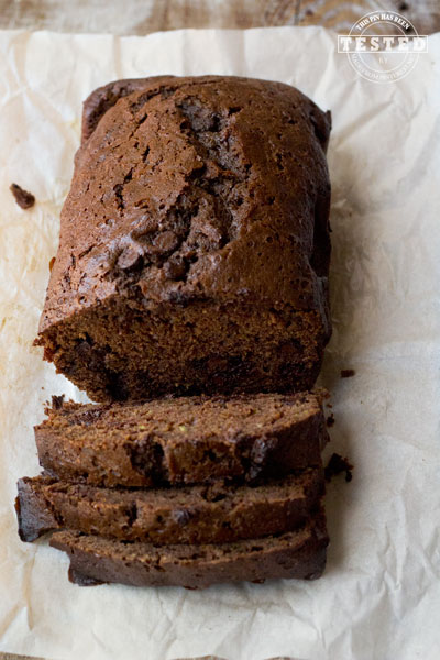 Zucchini Bread - This is not your ordinary zucchini bread, it is Double Chocolate Zucchini Bread. Fresh zucchini keeps it moist and tender. Processed Dutch Chocolate and chocolate chips add a rich deep chocolate flavor. If you are a chocolate luvr like me, then bring out the Nutella and smear some on! Best zucchini bread experience EVER!