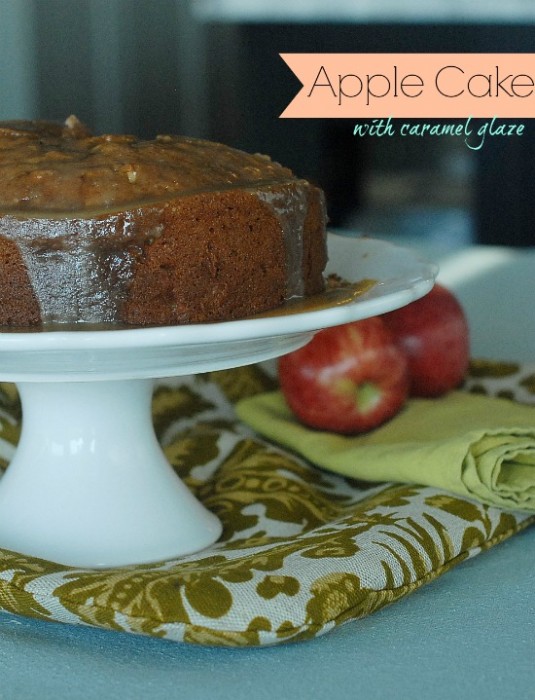 Apple-Cake-Caramel-Glaze