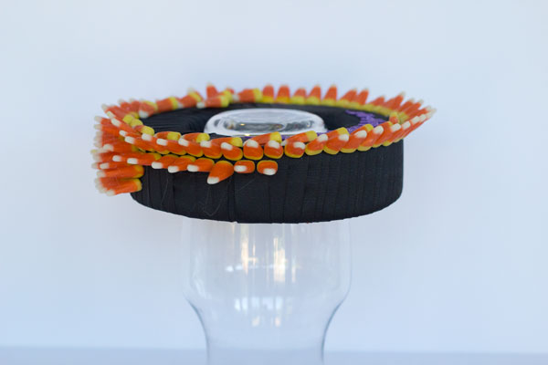 I love making Halloween decorations! This monster candy corn wreath is fun, easy and inexpensive with supplies from Dollar Trees Value Seekers Club. #DTVSC #AD