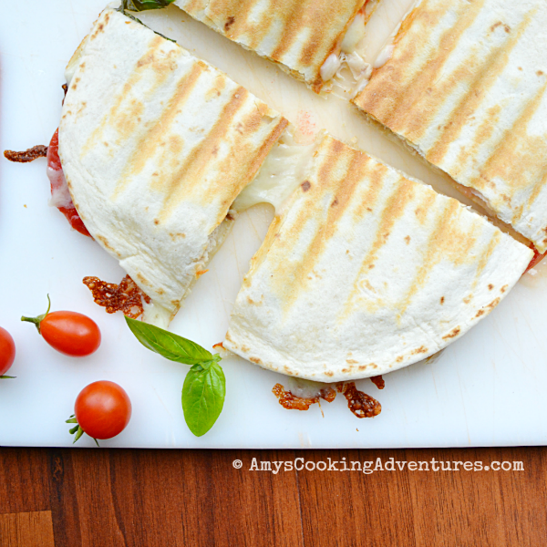 Chicken Caprese Quesadillas