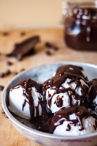 Homemeade Chocolate Sauce is so easy to make you will wonder why you didn't do it sooner. So easy and so much better! Great on ice cream, crepes, churros, cheesecake.