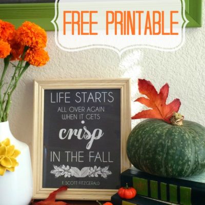 Life Begins in the Fall – FREE Printable!