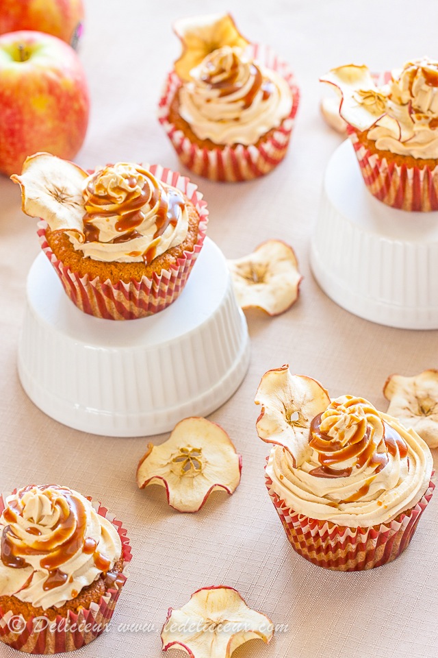 Salted-Caramel-Apple-Cupcakes
