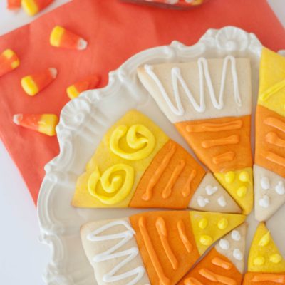 Candy Corn Sugar Cookies