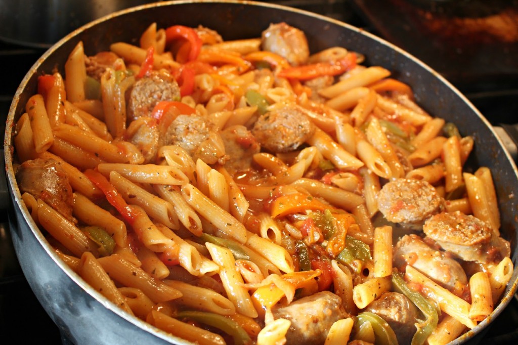 One Pan Italian Sausage and Peppers