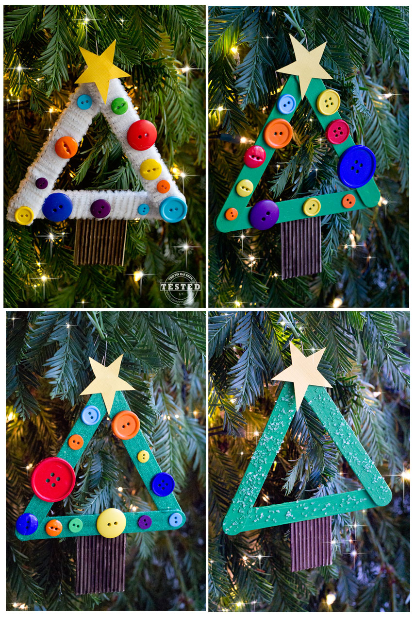 DIY Felt Christmas Tree For Kids With Detachable Ornaments, New Year ...