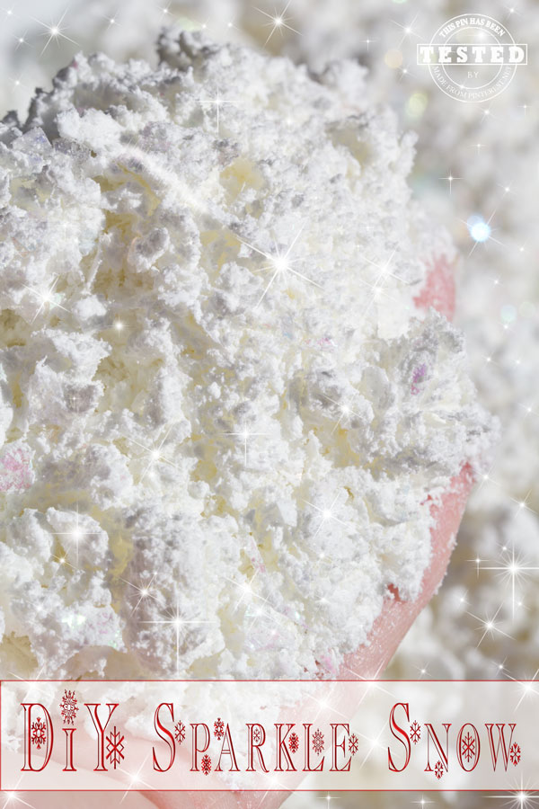 Make Your Own Sparkle Snow ~ Recipe