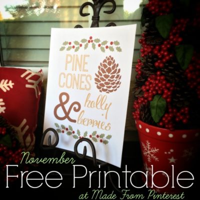 November Free Printable