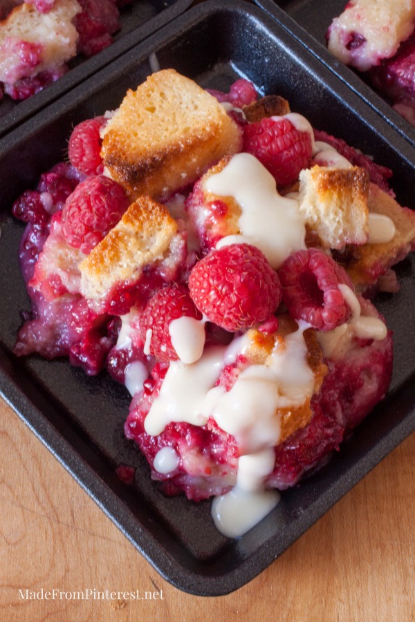 Rockin' Raspberry Bread Pudding - This is not your every day bread pudding. This is roll out the red carpet for a special occasion fabulous! The vanilla sauce sends this over the top!