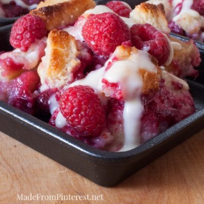 Rockin’ Raspberry Bread Pudding