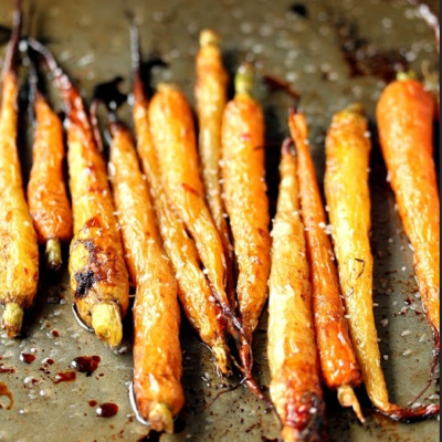 Roasted Rainbow Carrots