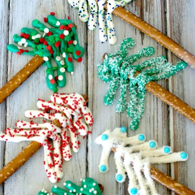 Pretzel Christmas Trees