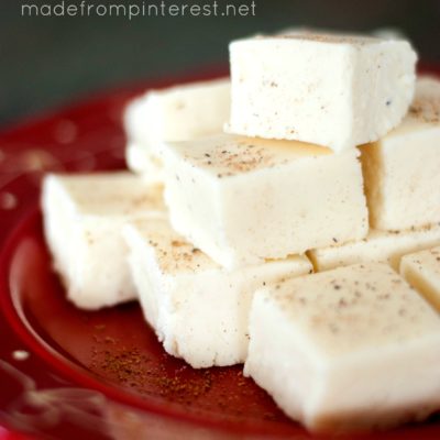 Eggnog Fudge Recipe