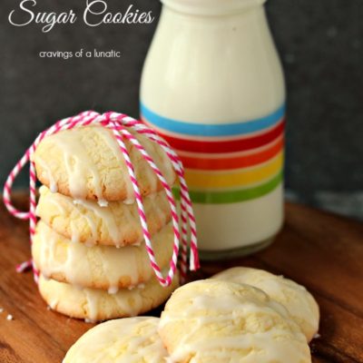 Chewy Lemon Cookies Glazed