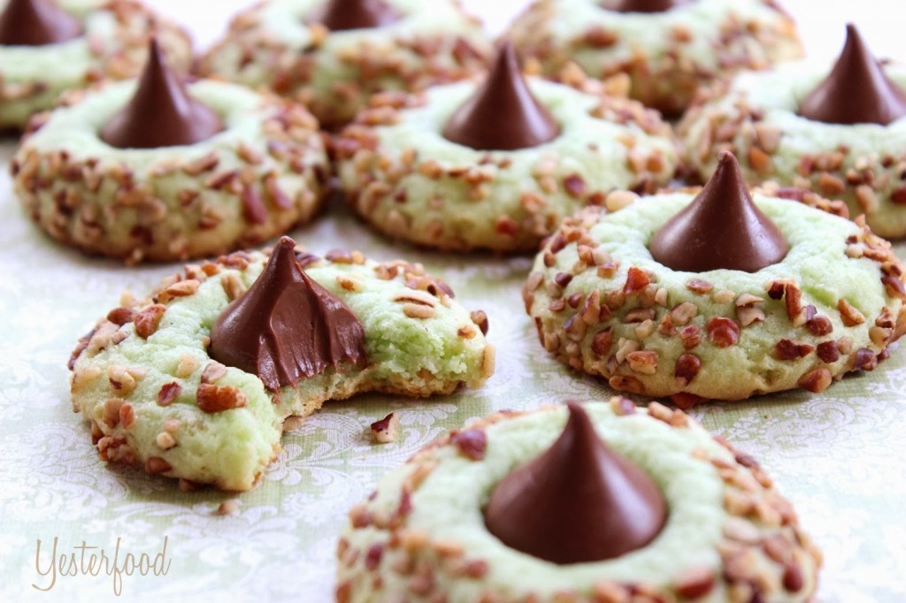 Pistachio Kiss Cookies