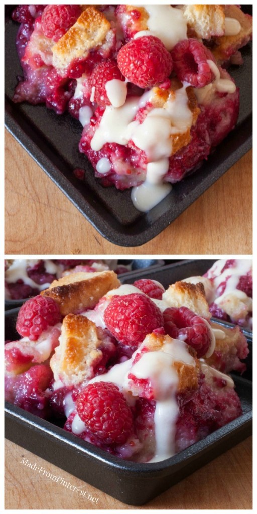 Rockin' Raspberry Bread Pudding - This is not your every day bread pudding. This is roll out the red carpet for a special occasion fabulous! The vanilla sauce sends this over the top!