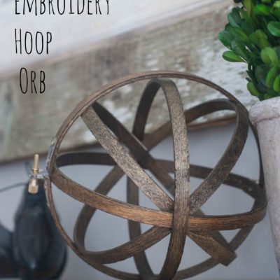 DIY Embroidery Hoop Orb