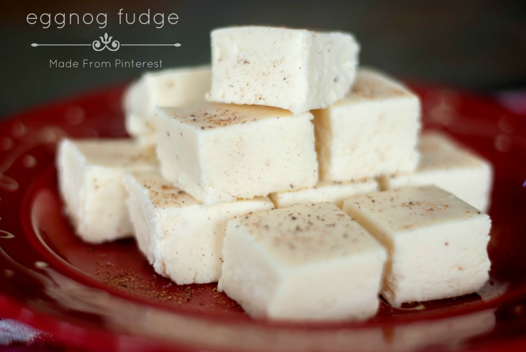 With just the right amount of eggnog flavor, this Eggnog Fudge Recipe is a winner
