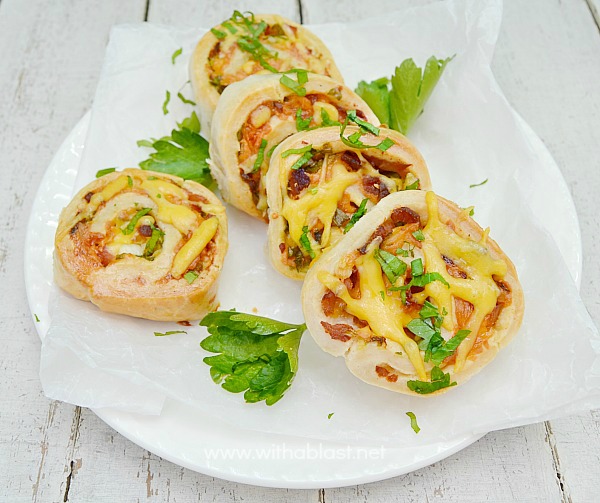 Bacon and Cheese Crispy Pinwheels