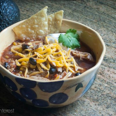 With just the right amount of spice, this Spicy Chicken Tortilla Soup warms the heart and soothes a hungry tummy!