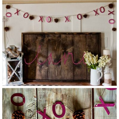 DIY Rustic XOXO Garland