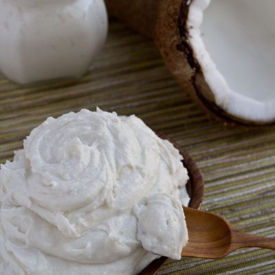 Homemade Shaving Cream - This natural exfoliating shaving cream removes dead skin cells and softens the hair on your legs giving you a closer shave. It is quick, easy and inexpensive to make, you will never go back to OTC shaving cream again!